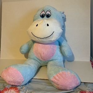 OVERSIZED Jumbo New 32” SMILING HIPPO Plush Paradise Toy Factory Stuffed animal